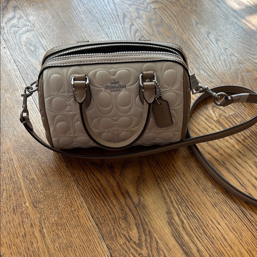 Coach Embossed Crossbody Bag Mini Rowan